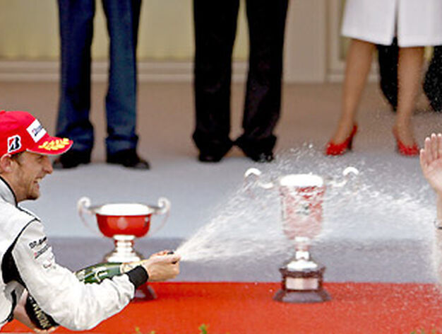 La celebraci&oacute;n de Jenson Button.

Foto: AFP Photo / Reuters / EFE