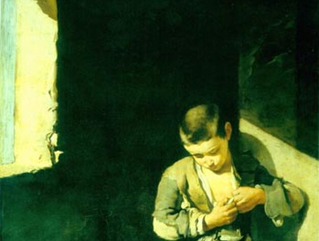 'El joven mendigo'. &Oacute;leo sobre lienzo. 134x110 cm. Mus&eacute;e du Louvre, Par&iacute;s.