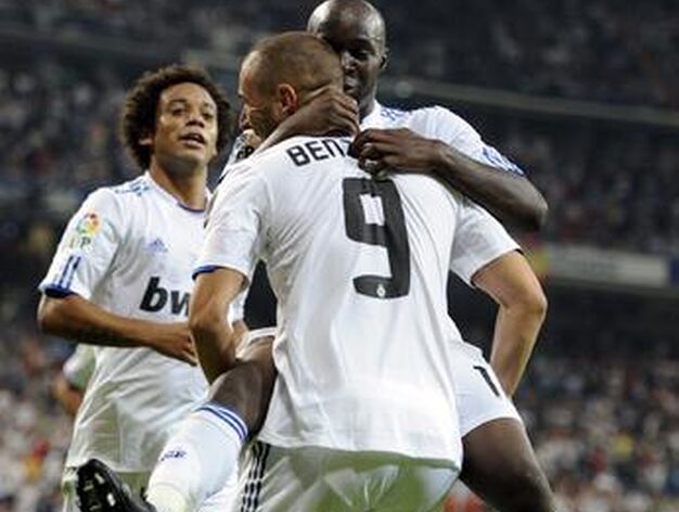 El Real Madrid gana al Espanyol en el Bernab&eacute;u. / AFP