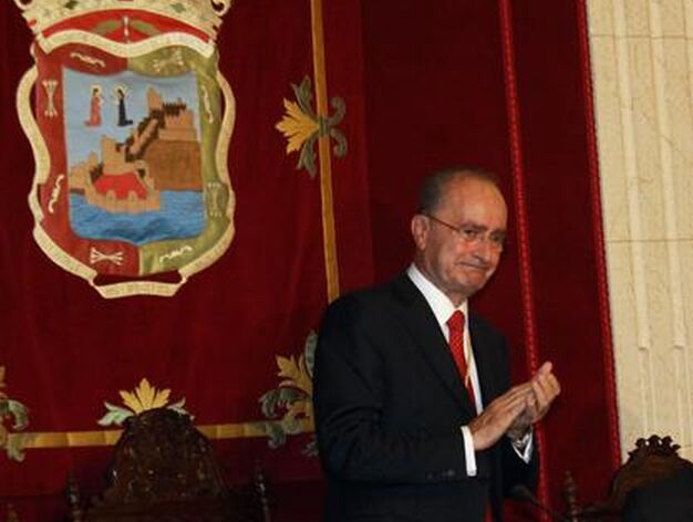 Imagen del Pleno, donde Franscico de la Torre ha sido reelegido alcalde de M&aacute;laga.

Foto: Migue Fern?ez