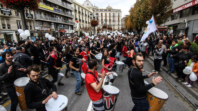 Imagen de la manifestación en Huelva.