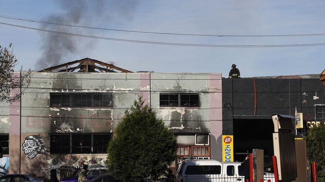 El edificio  donde se ha producido el incendio.