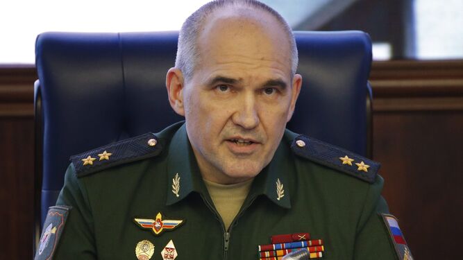 El jefe de la dirección de operaciones del Estado Mayor General ruso, Serguéi Rudskói.