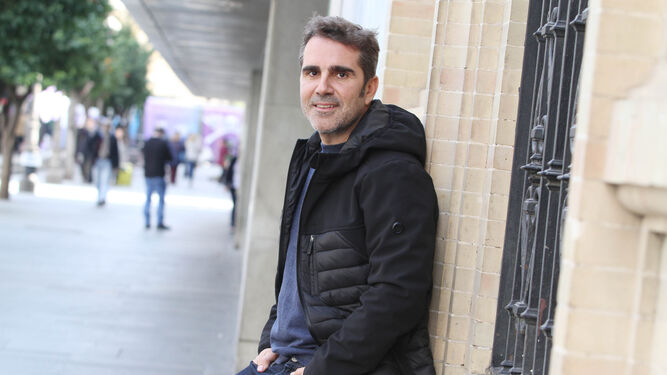 Miguel Marín en Sevilla, antes de reunirse con artistas flamencos para diseñar un espectáculo para 2018.