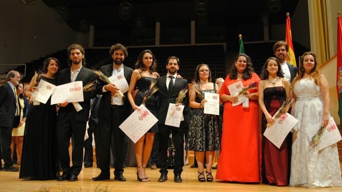 Ganadores del concurso de ópera celebrado el pasado septiembre.