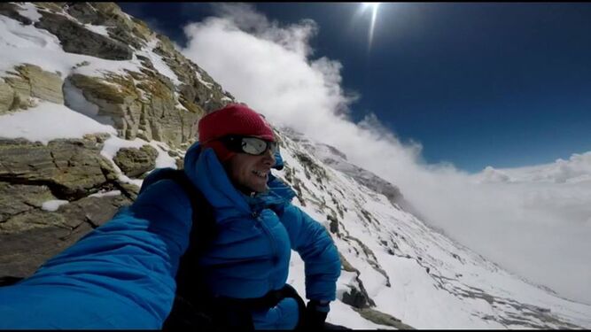 Una imagen de Killian Jornet en el Everest.