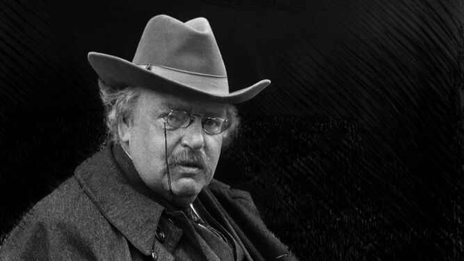 El autor de la novela 'El hombre que fue jueves', el escritor y periodista británico G. K. Chesterton.