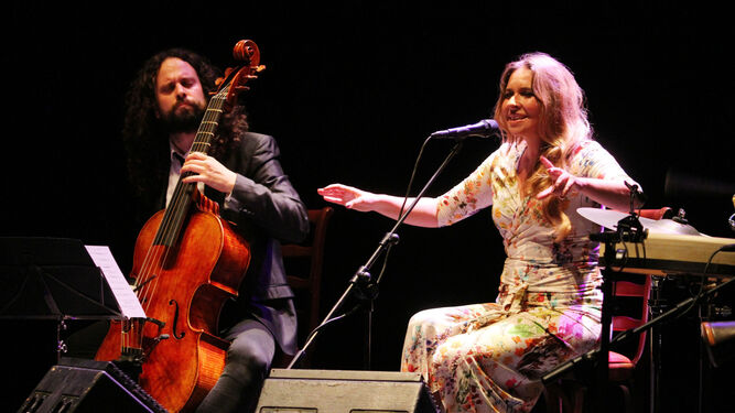 Márquez y Alqhai, en un concierto reciente en el Gran Teatro de Huelva.