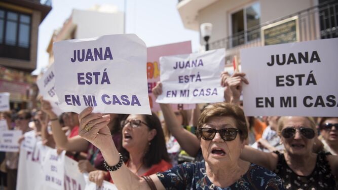 En Maracena se han celebrado varias concentraciones de apoyo a Juana.