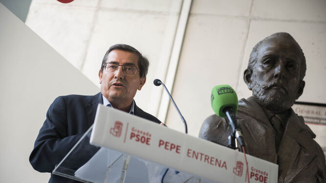 José Entrena eligió la sede de la UGT para anunciar su candidatura.