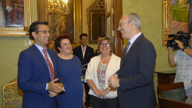 Durán y Cuenca mantuvieron ayer un encuentro institucional en el Ayuntamiento.
