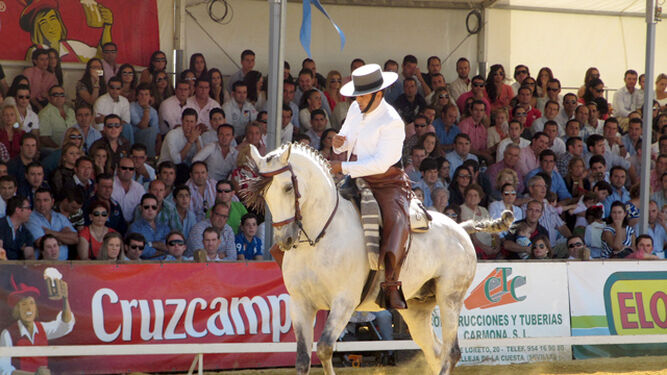 Imagen de archivo de un campeonato de doma vaquera celebrado en la localidad sevillana de Carmona.