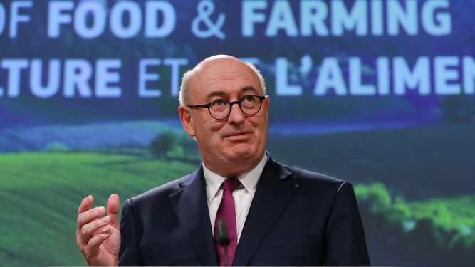 El comisario europeo de Agricultura y Desarrollo Rural, Phil Hogan, el pasado miércoles en Bruselas.
