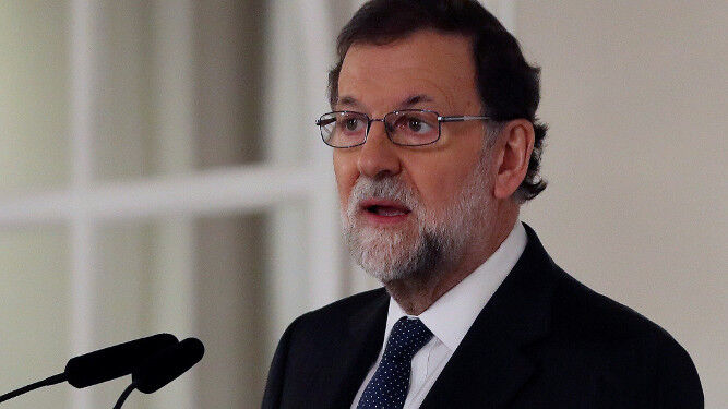 Rajoy, en un desayuno informativo.