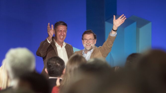 Rajoy junto a Albiol