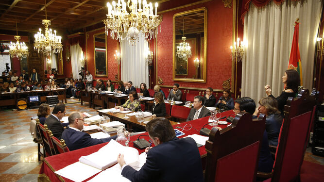 Pleno del 20 de noviembre que ha desembocado en la denuncia de Vamos Granada contra el alcalde.