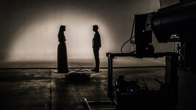 Amaia y Alfred en plena grabación del videoclip de 'Tu canción'.