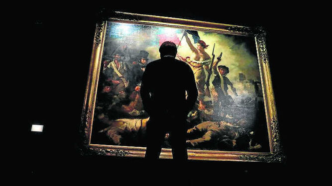 'La libertad guiando al pueblo', icono de la producción de Delacroix.