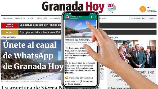 Granada Hoy estrena canal en WhatsApp: síguenos para informarte de lo que más te importa