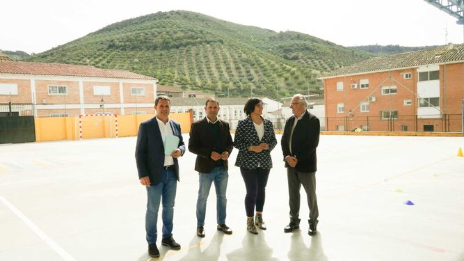 Imagen de la visita al CEIP Andrés Manjón de Algarinejo