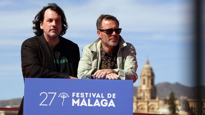 Los directores de la película durante su presentación en el Festival de Cine de Málaga