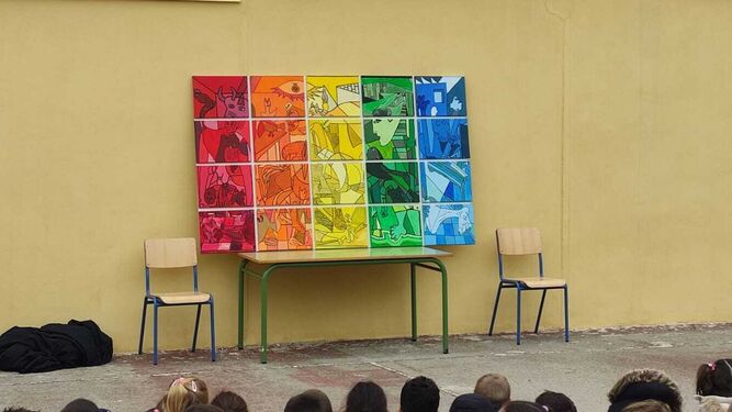 Interpretación de 'El Guernica' realizado por los alumnos.