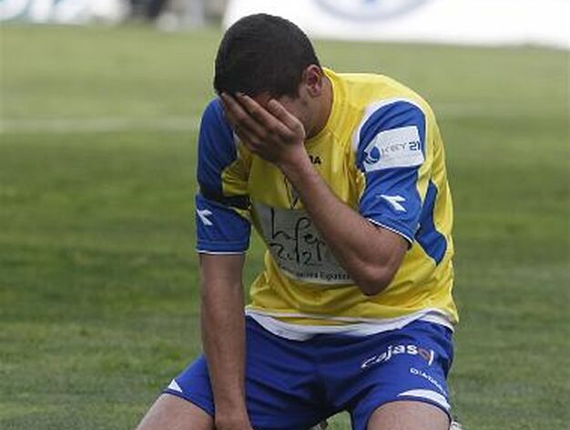 Rubiato se lamenta tras fallar una oportunidad de gol. 

Foto: Jose Braza