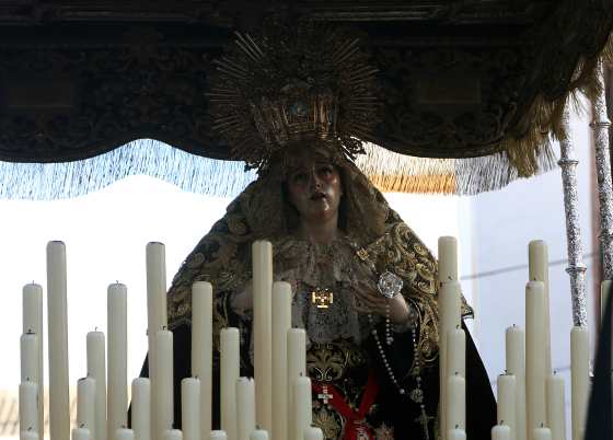 La Virgen de los Dolores de la hermandad de Santa Cruz

Foto: Jos&eacute; &Aacute;ngel Garc&iacute;a