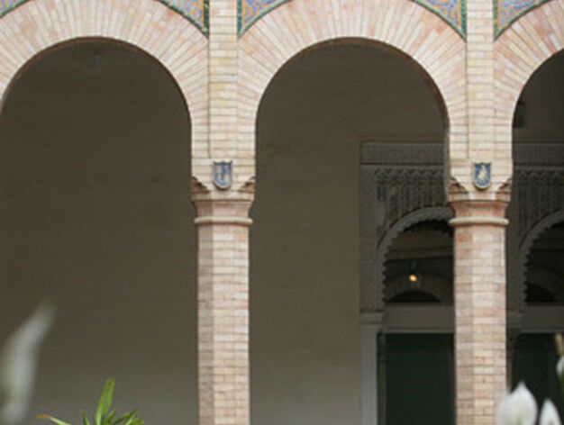 Muestra de una par de arcos de medio punto de los que compone el patio interior del museo 

Foto: Bel?Vargas
