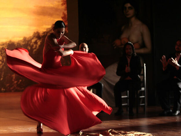 La bailaora gaditana Sara Baras durante la grabaci&oacute;n del documental cinematogr&aacute;fico 'Flamenco, Flamenco'.

Foto: Juan Carlos Mu&ntilde;oz/GPD