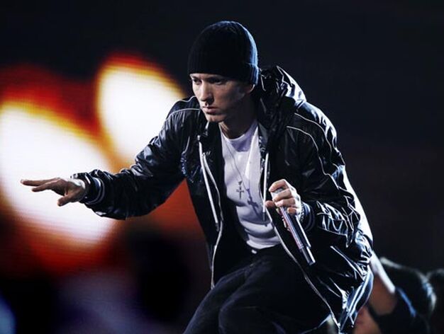 El rapero Eminem antusiasma  asus seguidores. / Reuters