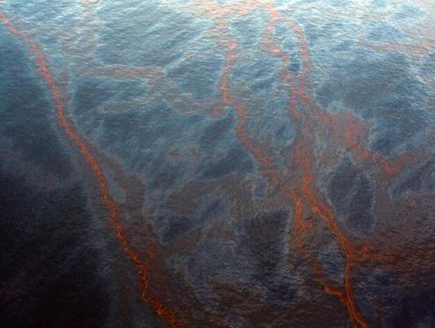 El petr&oacute;leo vertido en el Golfo de M&eacute;xico por una plataforma petrol&iacute;fera amenaza las costas estadounidenses de Luisiana.

Foto: Chris Graythen
