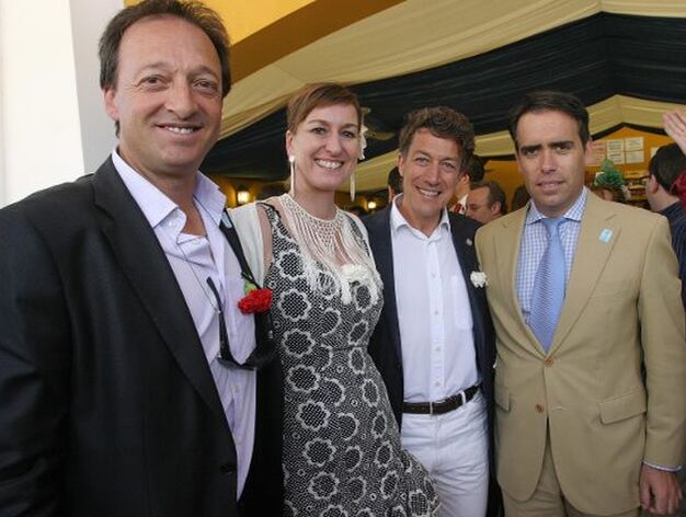 Carlos Roca, Presidente de PGA de Espa&ntilde;a, Carlos Mayo CEO de PGA en Espa&ntilde;a,junto a Britta Grigoleit, de Iberostar, y Rafael Navas

Foto: Vanesa Lobo