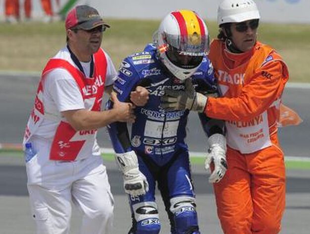 Aparatoso accidente en Moto2

Foto: afp