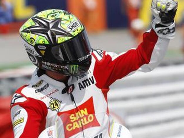 Toni El&iacute;as, vencedor en Moto2 en el Gran Premio de San Marino.

Foto: Reuters