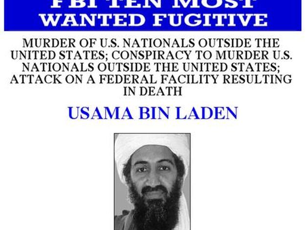 Documento difundido por el FBI que califica al terrorista como "Fugitivo m&aacute;s buscado".

Foto: AFP/Reuters/EFE