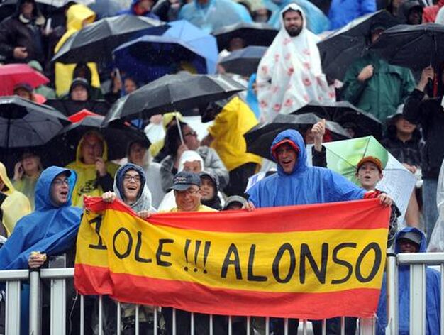 Seguidores de Fernando Alonso.

Foto: AFP Photo