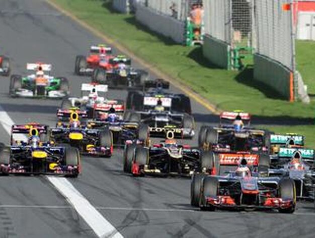 La salida del Gran Premio de Australia.

Foto: Reuters