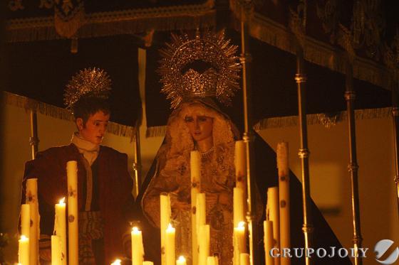 El cristo del Silencio y la Virgen de la Concepci&oacute;n.

Foto: Paco Guerrero