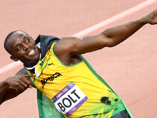 Bolt para el crono en 9,63 en la carrera de 100 metros m&aacute;s r&aacute;pida de la historia