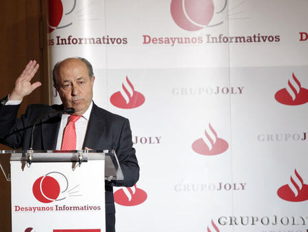 El alcalde, durante su intervenci&oacute;n en el desayuno informativo de Grupo Joly y Banco de Santander.

Foto: Luc&iacute;a Rivas