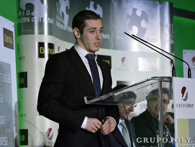 Carlos Peralta, premiado la categor&iacute;a Deporte. / Reportaje gr&aacute;fico: Juan Carlos V&aacute;zquez y Manuel G&oacute;mez