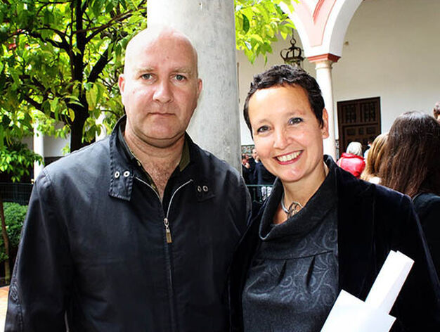Miguel G&oacute;mez Losada, y Marisa &Aacute;lvarez Gil, ganadores de sendos acc&eacute;sit del premio de Pintura.

Foto: Victoria Ram&iacute;rez