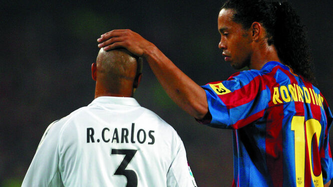 Roberto Carlos y Ronaldinho.