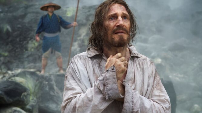 Liam Neeson, en una escena de la nueva película de Martin Scorsese.
