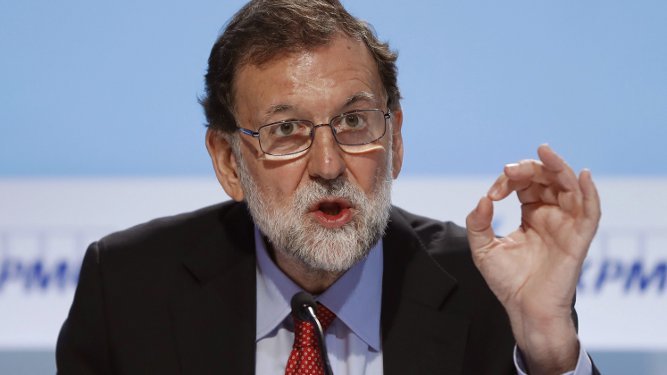 Rajoy, durante una intervención reciente.