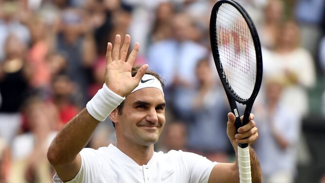 Roger Federer, tras clasificarse para la tercera ronda de Wimbledon.