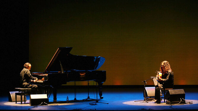 Las dos leyendas del jazz y el flamenco, juntas en la presentación de su anterior trabajo 'Spain again'.