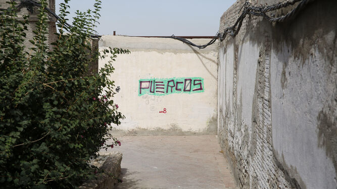 El Aljibe del Zenete, de nuevo, repleto de grafitis y basura.