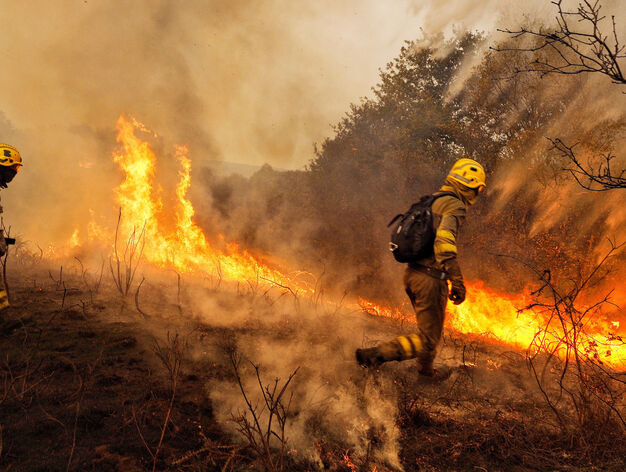 Los incendios declarados en Galicia, en im&aacute;genes